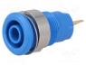 SLB4-F-23 - Laboratory connector  4mm banana, socket, 1kV, 24A, blue