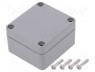 Κουτιά Διάφορα - Enclosure  multipurpose, X  58mm, Y  64mm, Z  35mm, ABS, dark grey