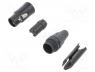 Connector XLR - Connector  XLR, plug, female, XX, 16A, PIN  3, straight, for cable