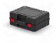 Case, tool case, black, polymer, HEAVY, 384x335x144mm, 10kg