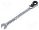 Wrench  combination spanner, rattle, 7mm, L  136mm