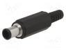 Βύσμα DC - Connector  DC supply, plug, male, 2A, 18V, PIN  2, straight, 6.5mm