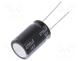 Capacitor  electrolytic, low ESR, THT, 2200uF, 35VDC, Ø16x25mm