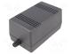Enclosure  for power supplies, X  65mm, Y  132mm, Z  78mm, ABS, black