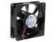 Fan  DC, axial, 24VDC, 80x80x25mm, 33m3/h, 12dBA, slide, 1500rpm