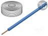 Cables - Wire, LiY, stranded, Cu, 0.25mm2, PVC, blue, 100V, 10m, Class  5