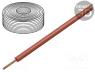 Καλώδια - Wire, LiY, stranded, Cu, 0.25mm2, PVC, red, 100V, 10m, Class  5