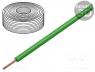 Καλώδια - Wire, LiY, stranded, Cu, 0.25mm2, PVC, green, 100V, 10m, Class  5