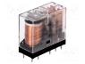 Ηλεκτρονόμος πλακέτας - Relay  electromagnetic, DPDT, Ucoil  12VDC, Icontacts max  3A, G2RK