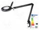 Mobile lamps with magnifier - Desk magnifier, with backlight, 5dpt(x2.25), Ø127mm, Ø5\", 9W
