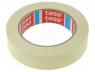 TESA-4323-25-50M - Tape  masking, W  25mm, L  50m, Thk  0.125mm, 10%, natural caoutchouc