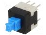 Διακόπτης - Microswitch TACT, DPDT, Pos  2, 0.1A/30VDC, THT, none, 1.6N, 8x8mm