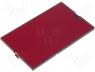 4M/821P - Red transparent panel for DIN rail mounted boxes
