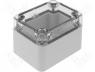 PCT050705 - FIBOX polycarbonate enclosure 50x65x45mm transp. cover