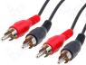 CABLE-452/10 - Cable, 2x plug RCA-2x plug RCA, 10m