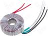 TST100W/2X12V - Toroidal mains transformer, 100W, 230/2x12V