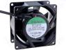 SF11580A1083HBL - Fan AC 115VAC 80x80x38mm 52(±7%)m3/h 36.5dBA ball bearing